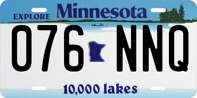 MN license plate 076NNQ