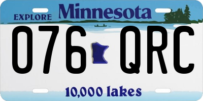 MN license plate 076QRC