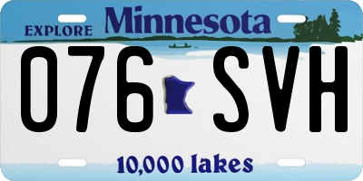 MN license plate 076SVH
