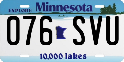 MN license plate 076SVU