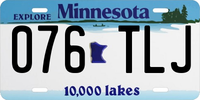 MN license plate 076TLJ