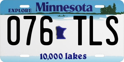 MN license plate 076TLS