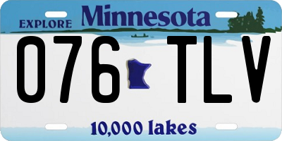 MN license plate 076TLV