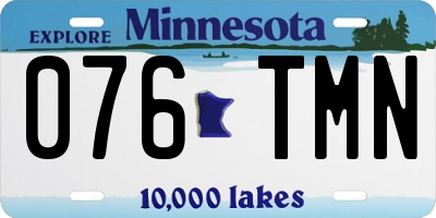 MN license plate 076TMN