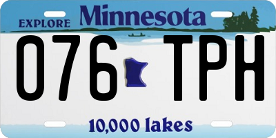 MN license plate 076TPH