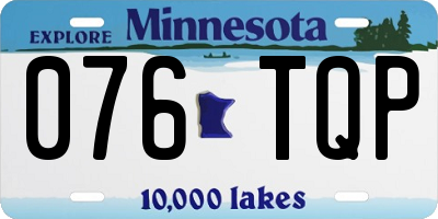 MN license plate 076TQP