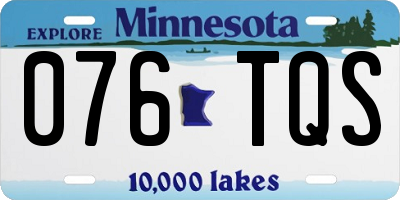 MN license plate 076TQS