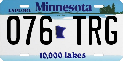 MN license plate 076TRG