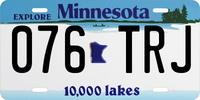 MN license plate 076TRJ
