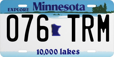 MN license plate 076TRM