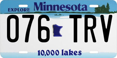 MN license plate 076TRV