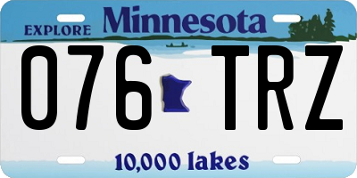 MN license plate 076TRZ
