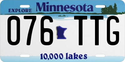 MN license plate 076TTG
