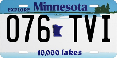 MN license plate 076TVI