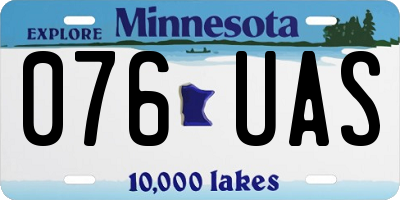 MN license plate 076UAS