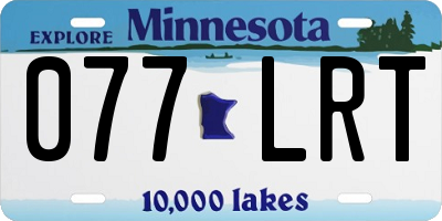 MN license plate 077LRT
