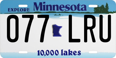 MN license plate 077LRU
