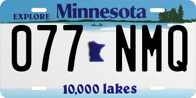 MN license plate 077NMQ