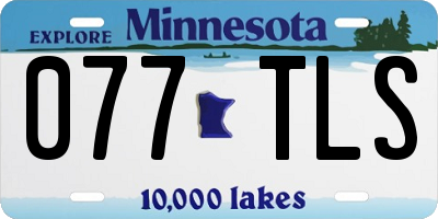 MN license plate 077TLS