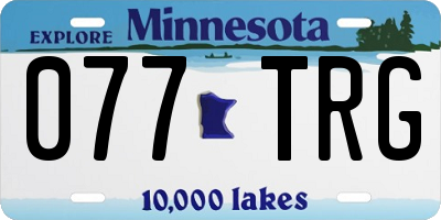MN license plate 077TRG