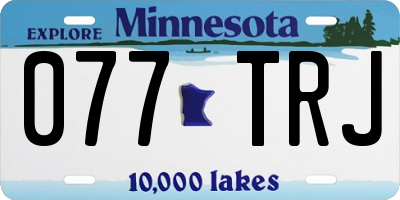 MN license plate 077TRJ