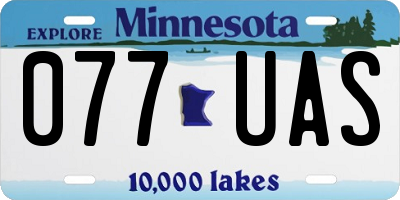 MN license plate 077UAS