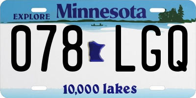 MN license plate 078LGQ