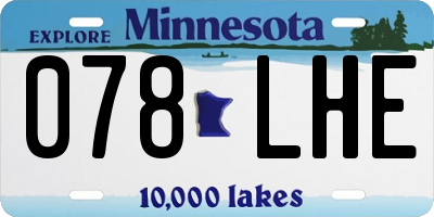 MN license plate 078LHE
