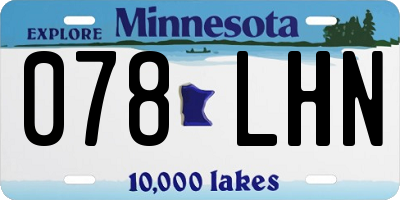 MN license plate 078LHN