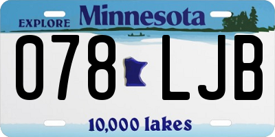 MN license plate 078LJB