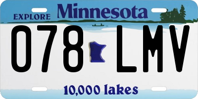 MN license plate 078LMV