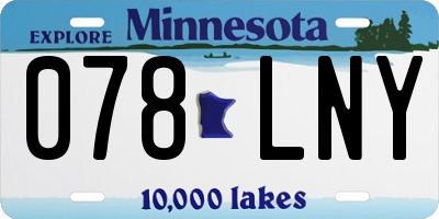 MN license plate 078LNY