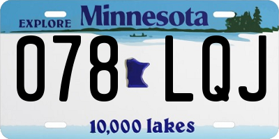 MN license plate 078LQJ