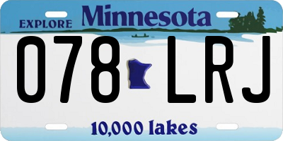 MN license plate 078LRJ