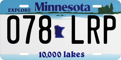 MN license plate 078LRP
