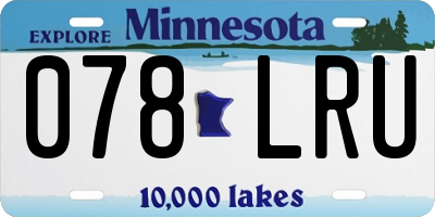 MN license plate 078LRU