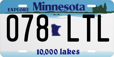 MN license plate 078LTL