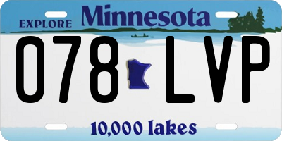 MN license plate 078LVP