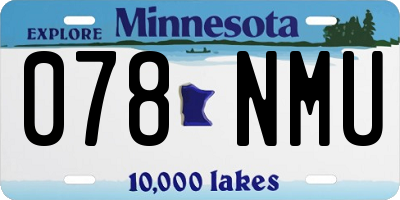 MN license plate 078NMU