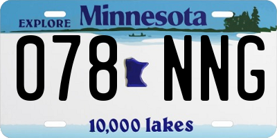 MN license plate 078NNG