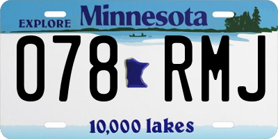 MN license plate 078RMJ