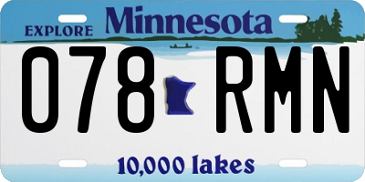 MN license plate 078RMN