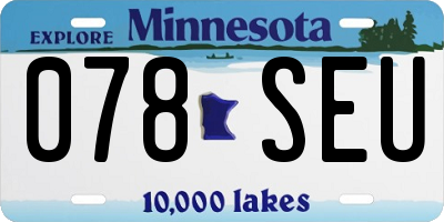 MN license plate 078SEU