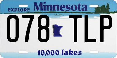 MN license plate 078TLP