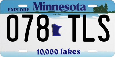 MN license plate 078TLS