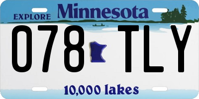 MN license plate 078TLY