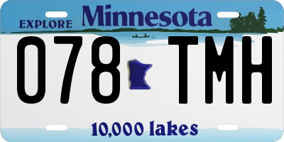 MN license plate 078TMH