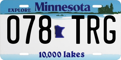 MN license plate 078TRG