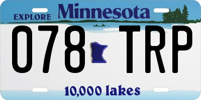 MN license plate 078TRP