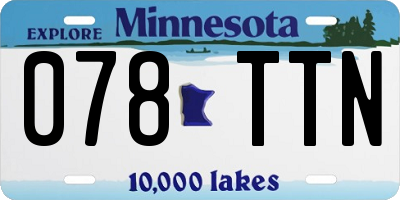 MN license plate 078TTN